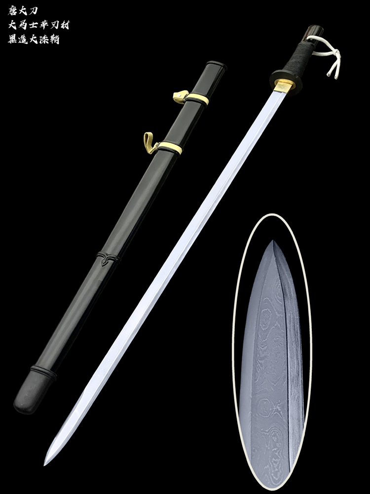 Fornax 华诺黑造大漆鞘大马士革唐大刀（预定）